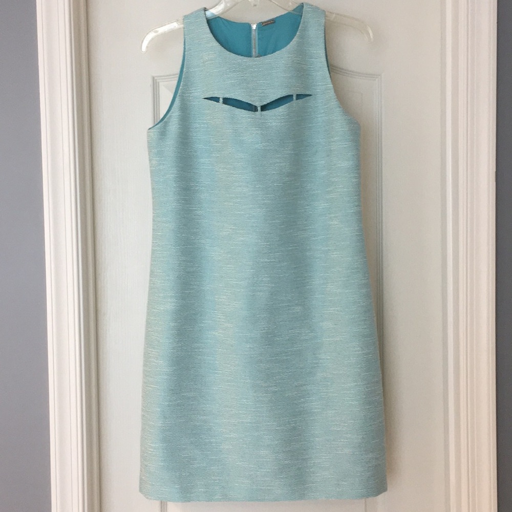 Elie Tahari Light Aqua Shift Dress